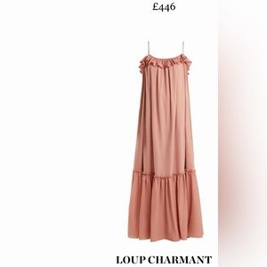 Loup Charmont flow long dress . Nude/pinkish blush